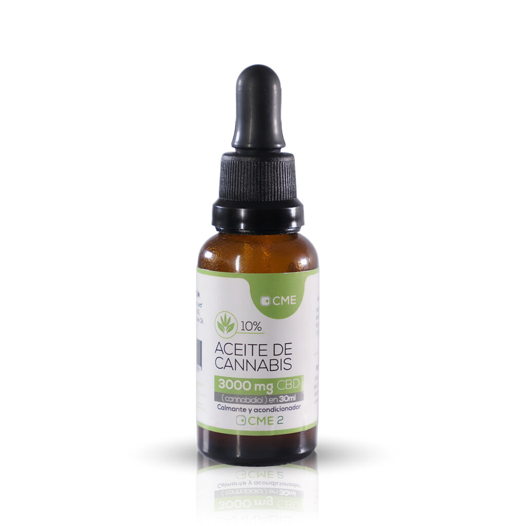 gotero de cannabis medicinal CBD al 10% espectro completo