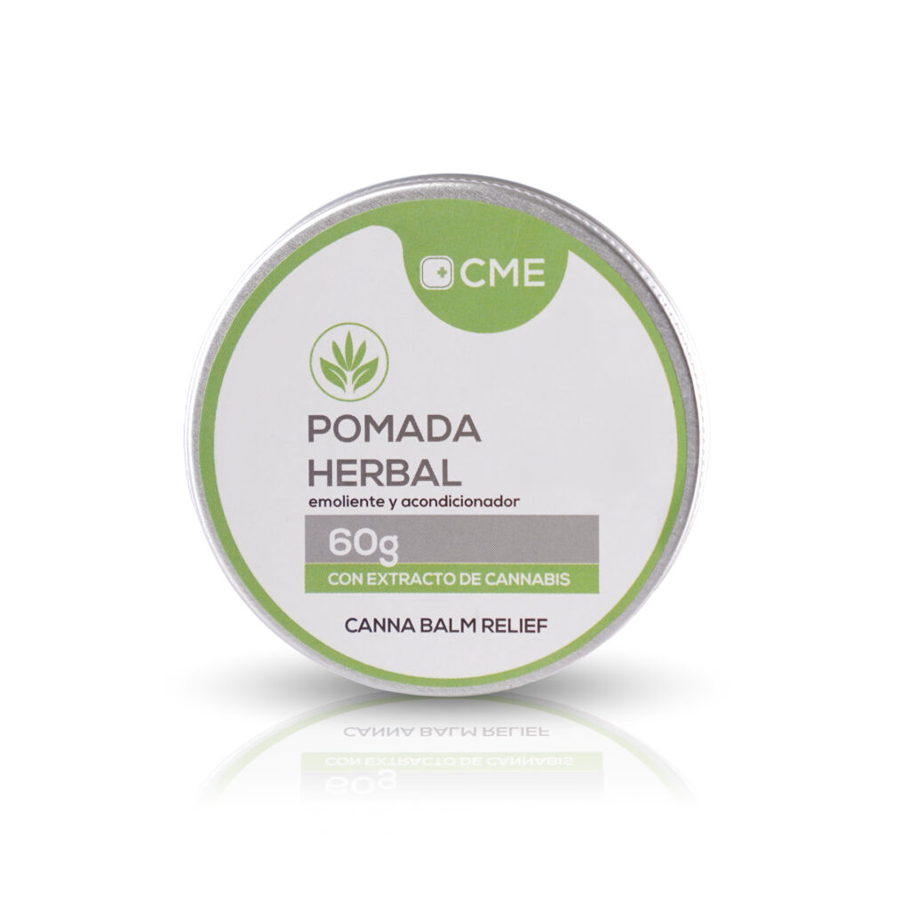 pomada herbal con CBD de cannabis medicinal ec CME