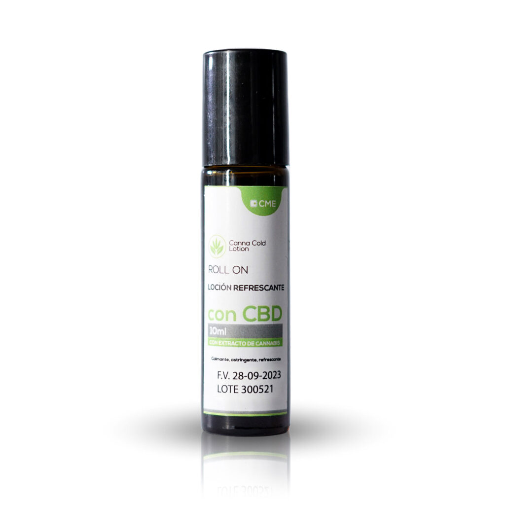 roll on con CBD de cannabis medicinal ec